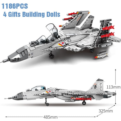 Image of SEMBO High-Tech Creator Police Military Armed Helicopter Building Blocks