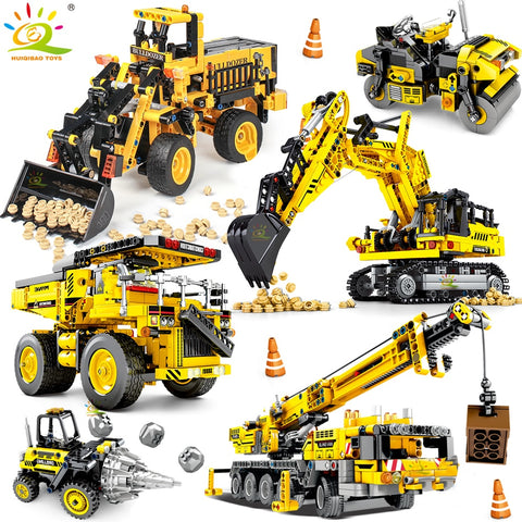 Image of City Construction Vehicle Car Bricks Toy For Children Gift