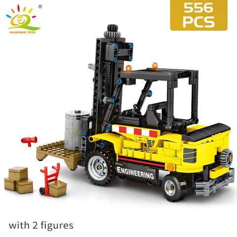 Image of City Construction Vehicle Car Bricks Toy For Children Gift