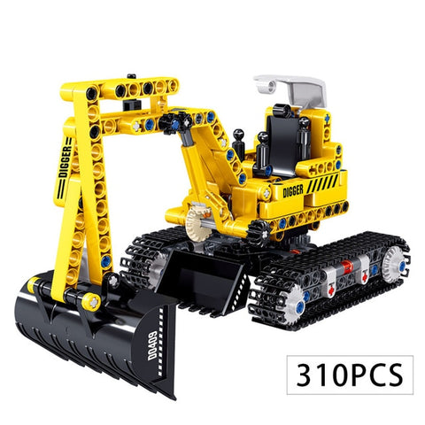Image of City Construction Vehicle Car Bricks Toy For Children Gift