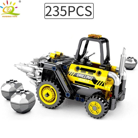 Image of City Construction Vehicle Car Bricks Toy For Children Gift