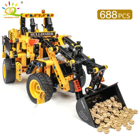 Image of City Construction Vehicle Car Bricks Toy For Children Gift
