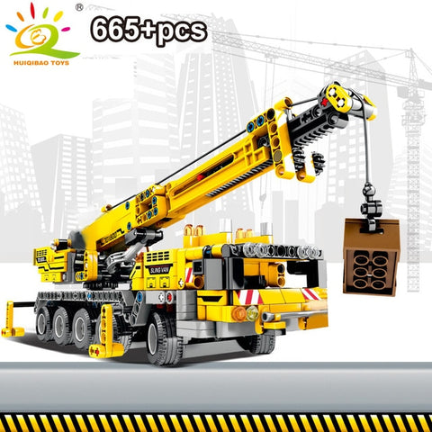 Image of City Construction Vehicle Car Bricks Toy For Children Gift