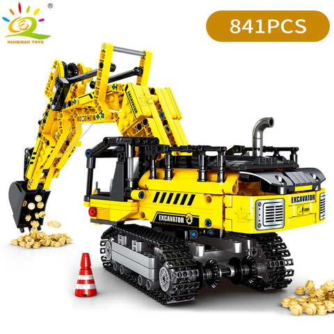 Image of City Construction Vehicle Car Bricks Toy For Children Gift