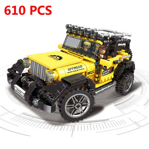 Image of Off-road Vehicle City Creator Car Bricks Toys For Boys