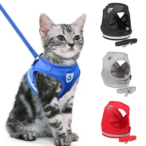 Image of Cat Dog Adjustable Harness Vest