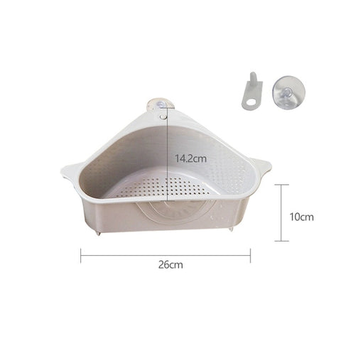 Image of Multifunctional Corner Sink Drain Rack