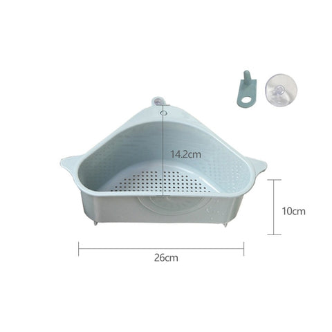 Image of Multifunctional Corner Sink Drain Rack