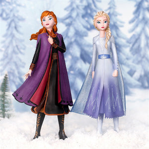 Disney Cartoon Series 21Cm Frozen Princess Anna Elsa Doll Model