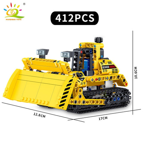 Image of City Construction Vehicle Car Bricks Toy For Children Gift