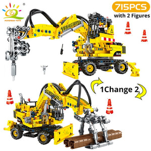 City Construction Vehicle Car Bricks Toy For Children Gift