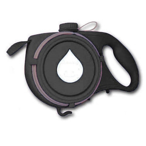 Image of Multifunctional Pet Outgoing Supplies Retractable Leash Foldable Water Bottle